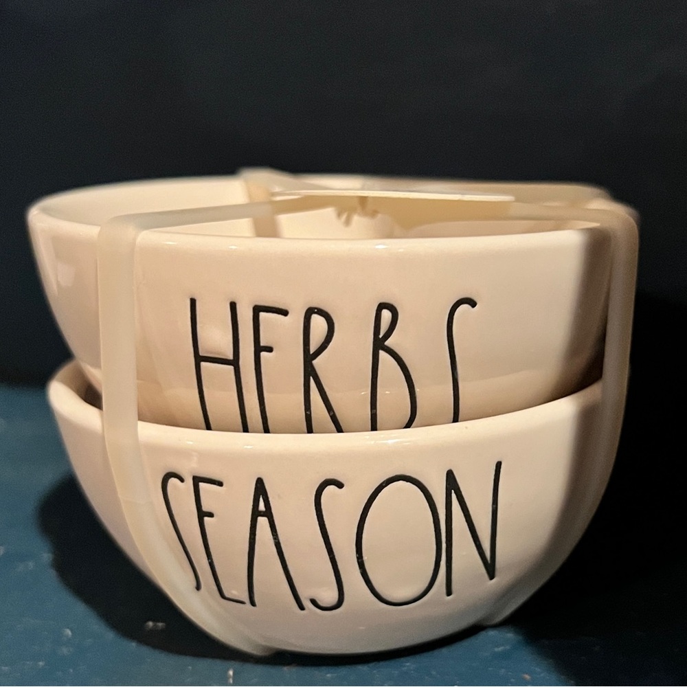 Rae Dunn Herbs/Seasonings Bowls